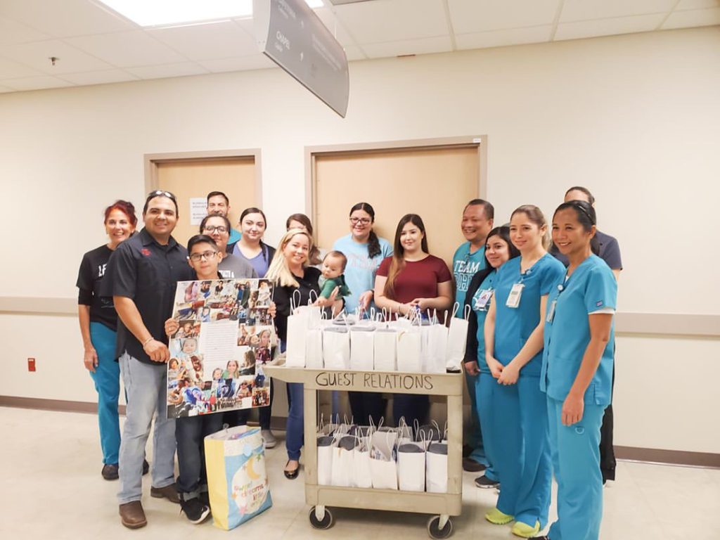 Care Packages are given to the NICU