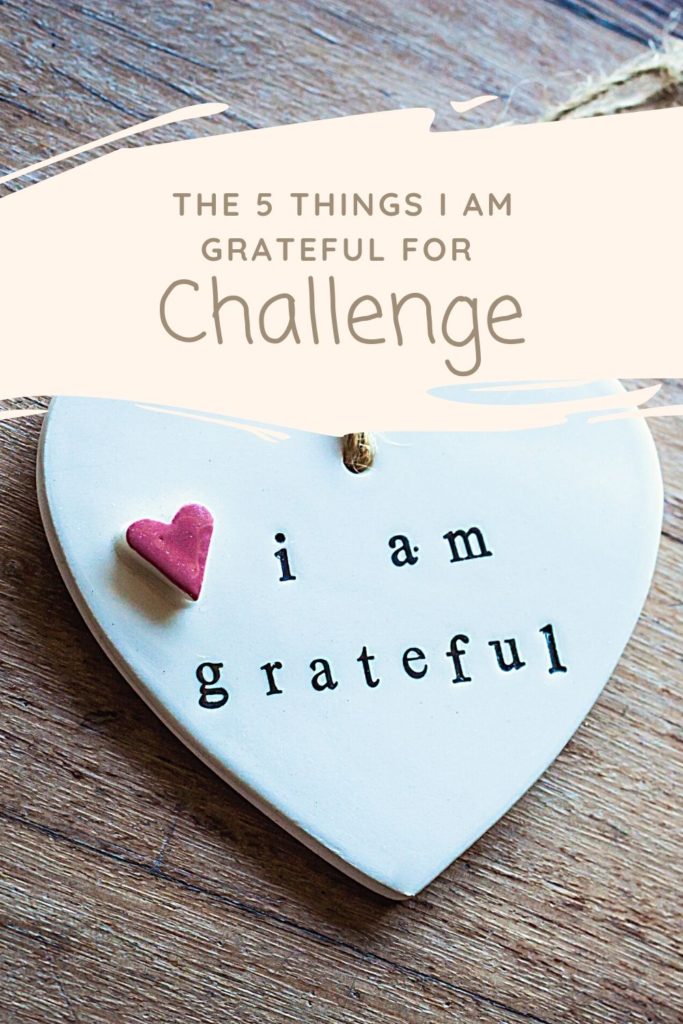 5 Things I am grateful for the challenge