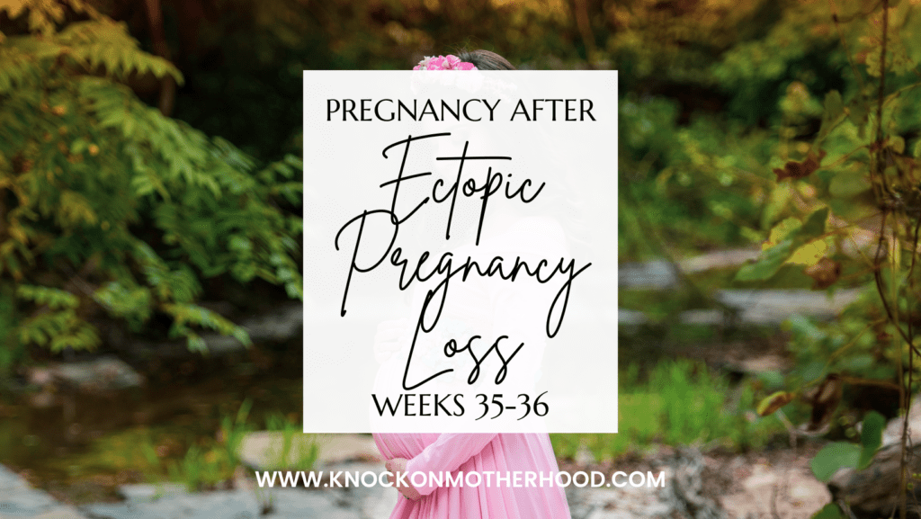 pregnancy after ectopic pregnancy loss weeks 35-36