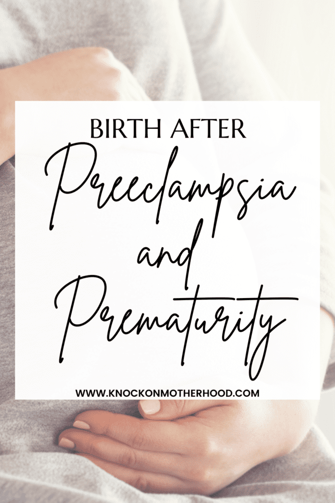 after preeclampsia and an ectopic pregnancy
